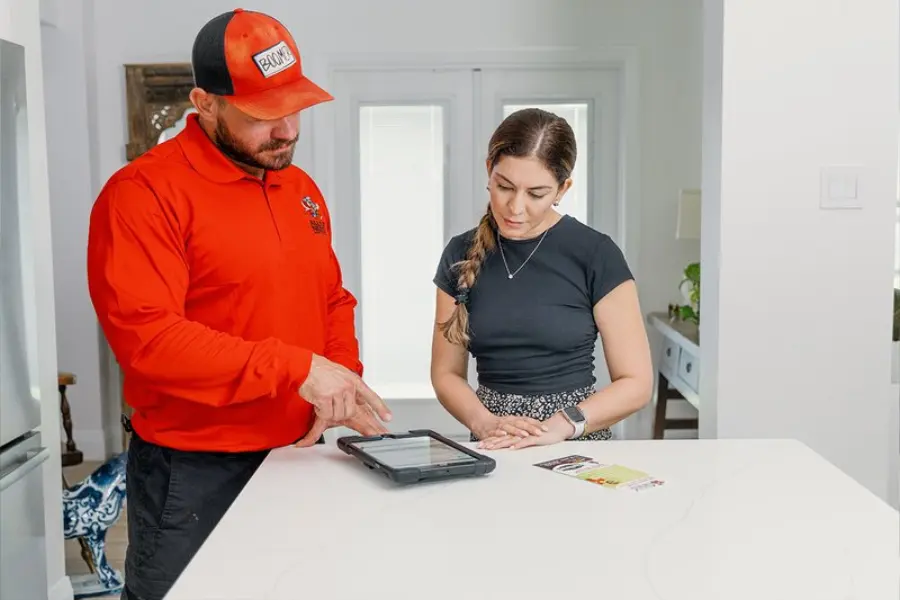 All "U" Need Pest Control Technician Evaluating Service Options